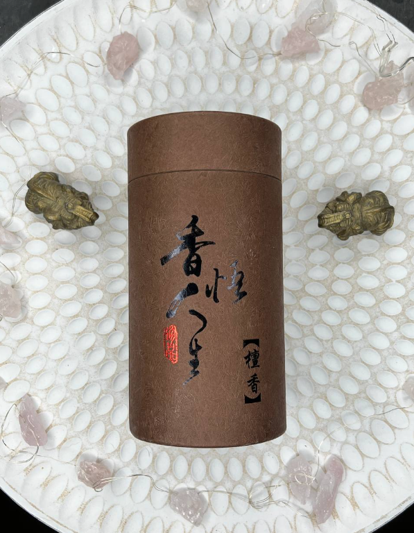 Spiral made of natural sandalwood